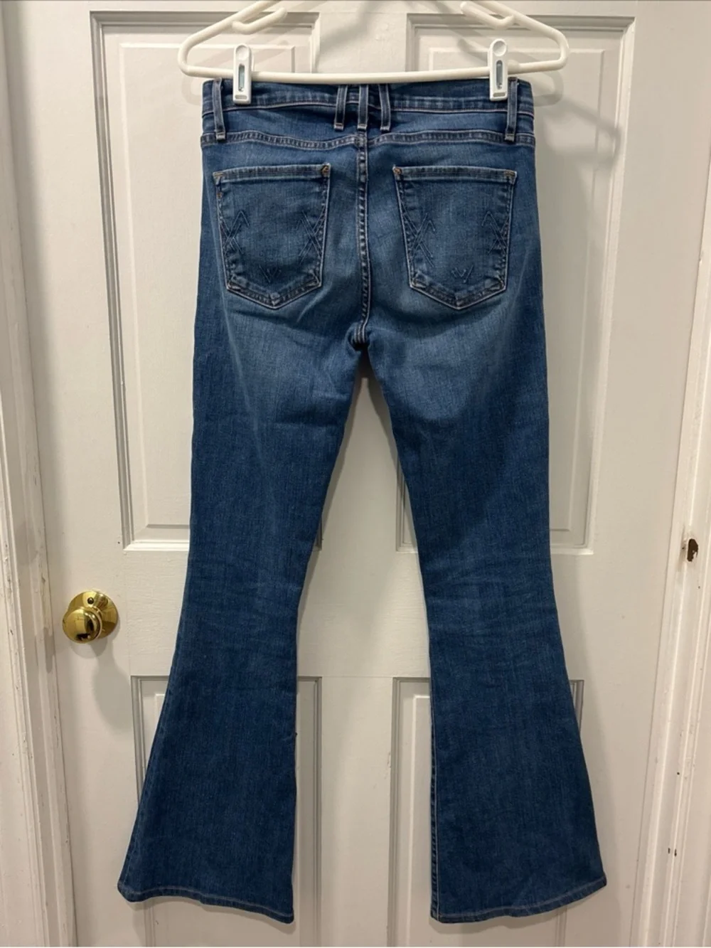 McGuire Women’s Majorelle Flare Jeans Size 26 Medium Wash Mid Rise Bell Bottom